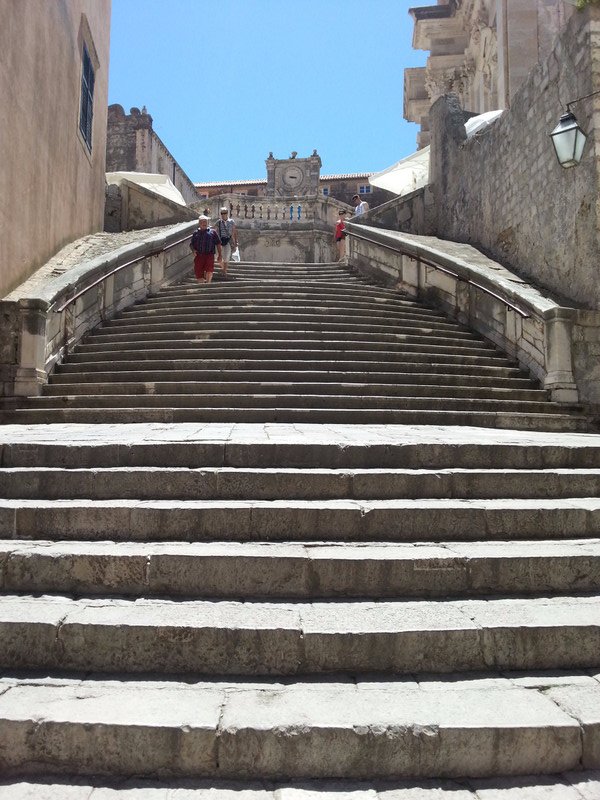 Steps to the Church of St Ignatius