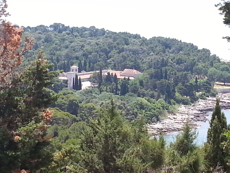 View toward the monastery 