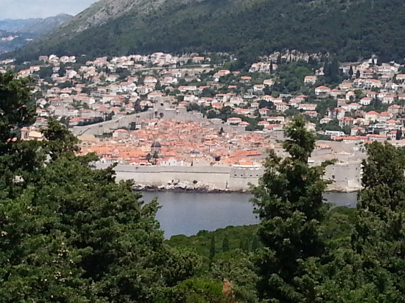 View towards Dubrovnik 