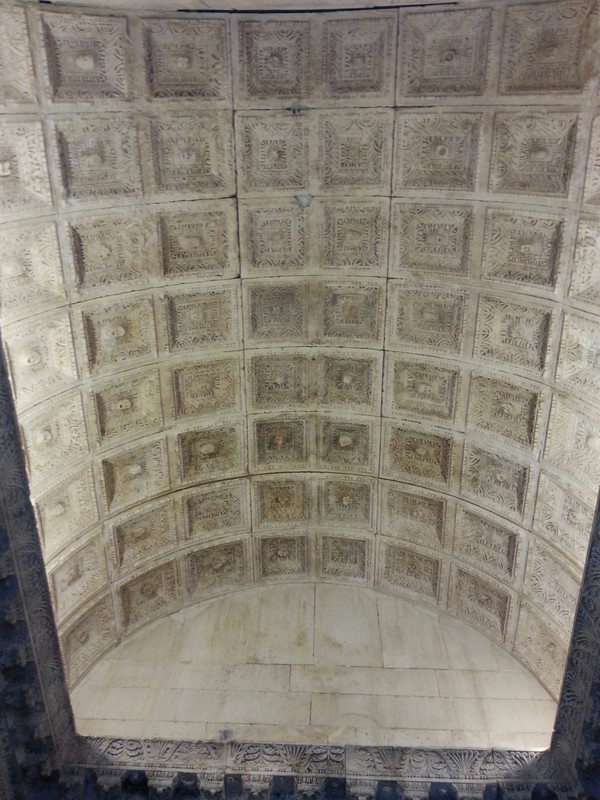 Amazing carved ceiling