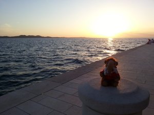Sun set in Zadar