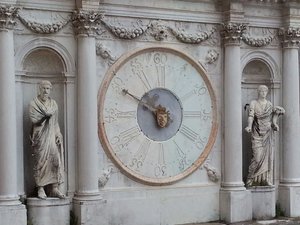 Close up of the clock in Doge's Palace