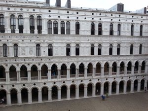 Side View of the courtyard at the Palace