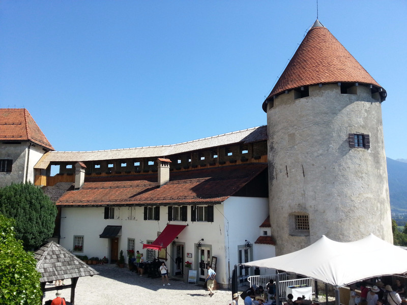 Lower Courtyard at the castle