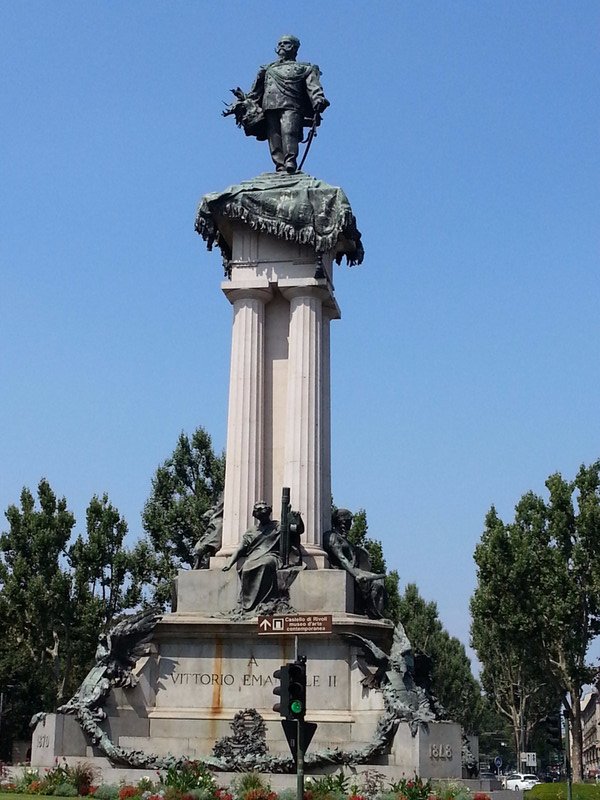 One of the many statues of Victor Emmanuel 