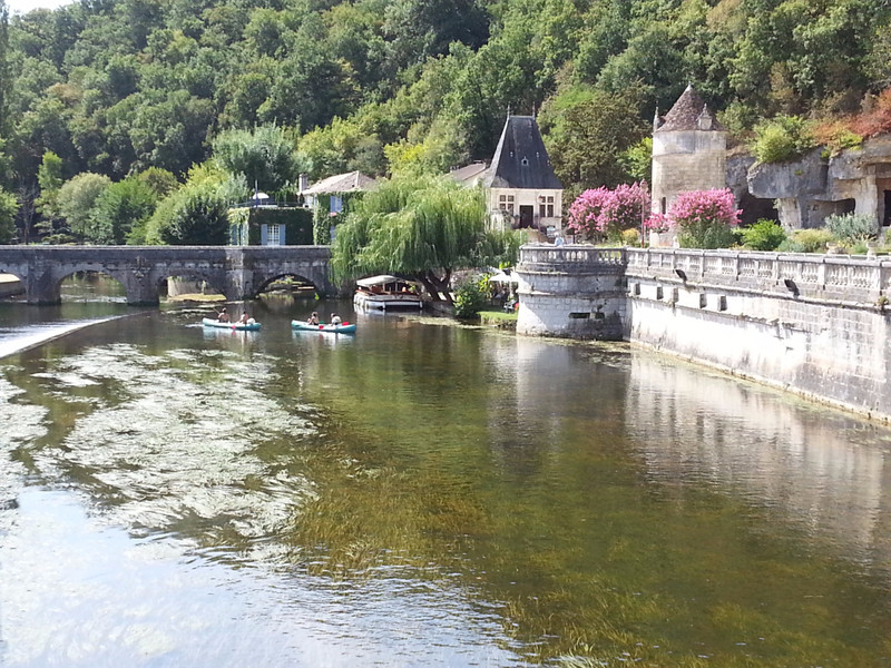 Views down the river at Brantome