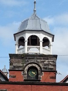 The Clock tower above the school