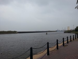 Looking over the Manchester Ship Canal