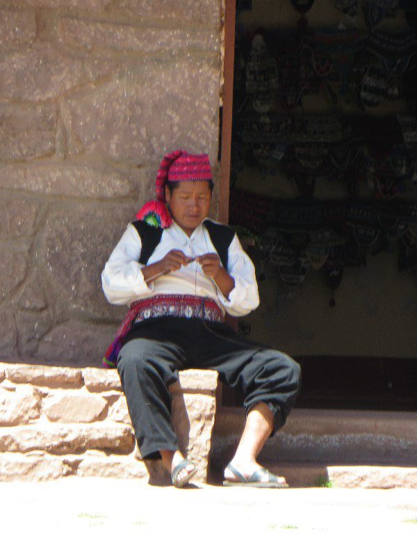 Traditional dress on Taquile