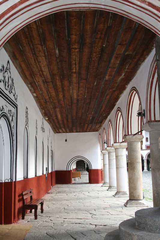 Side hallways of Rila monastery