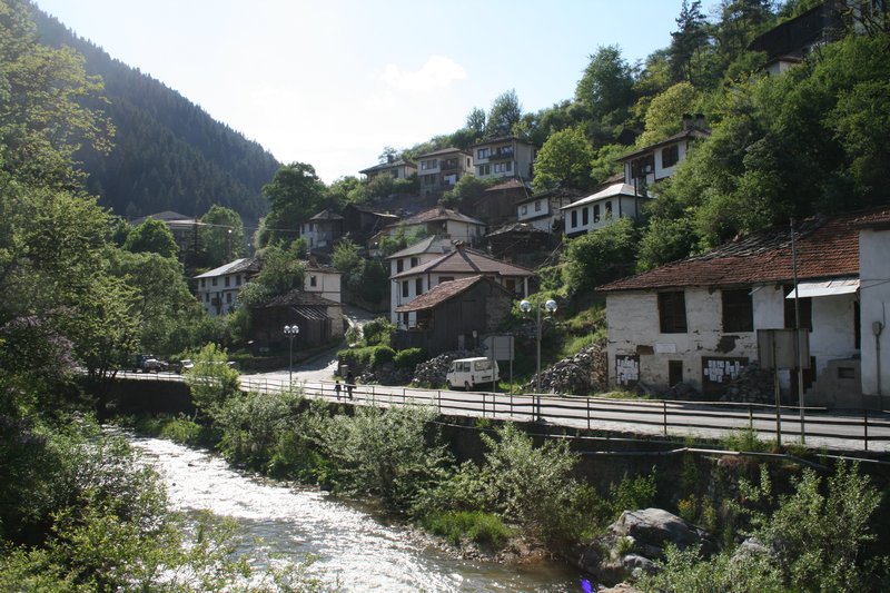 The hillside town of Shiropa Luka