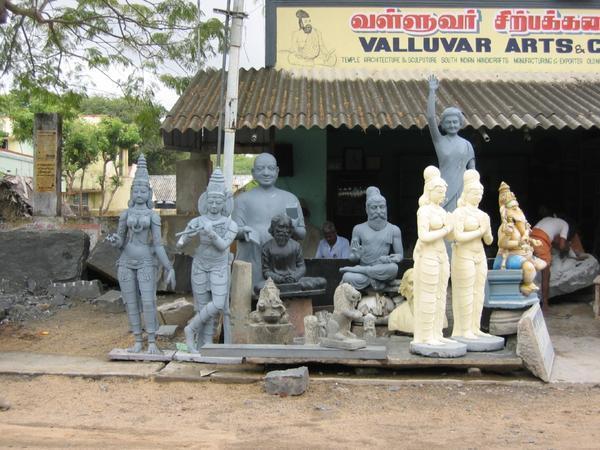 Local rock carving industry