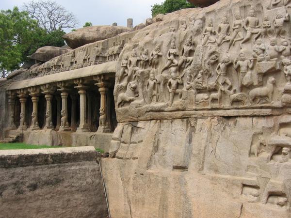 Carvings at Arjuna's Penance