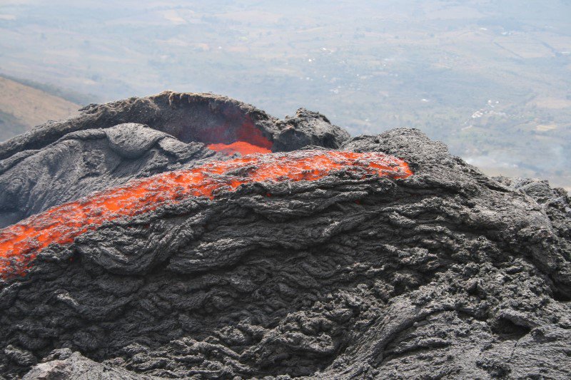 Source of one of the lava pipes