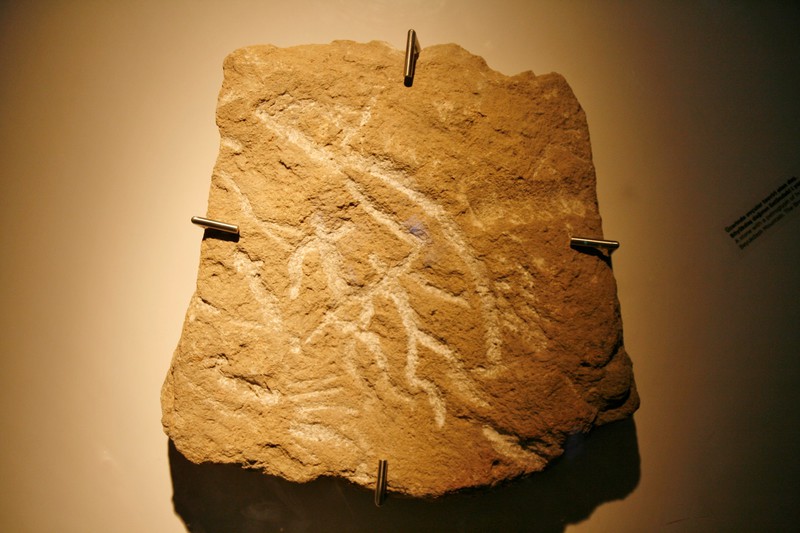 Qobustan Petroglyphs museum - carvings of dancing men