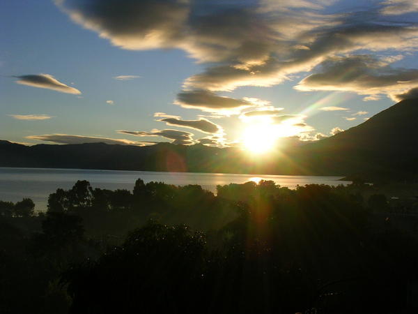 Sunrise at Lake Atitlan