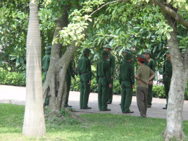 changing of the guard at Ho Chi Minh