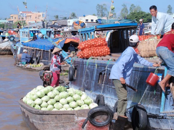 Floating Market along the Mekong