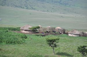 masai huts