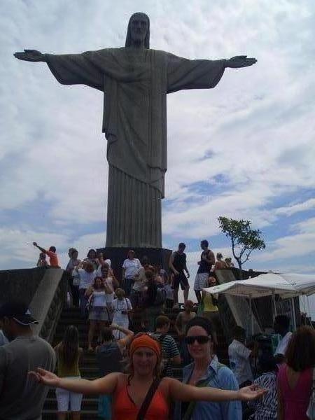 me and christo redentor