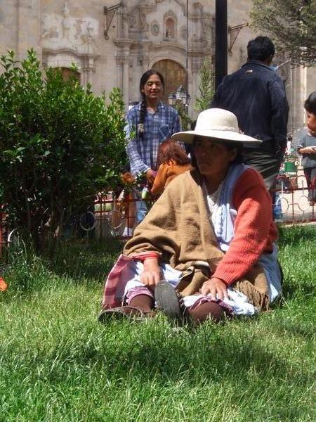 indigenous bolivian lady