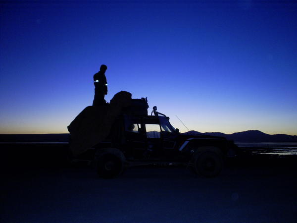 silhouette of our jeep 