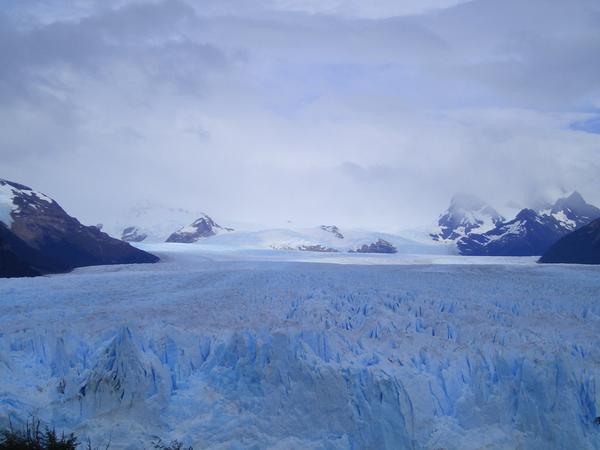view of the top of the glacier