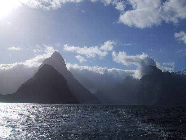 view over the milford sound