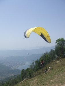 paragliding in pokora
