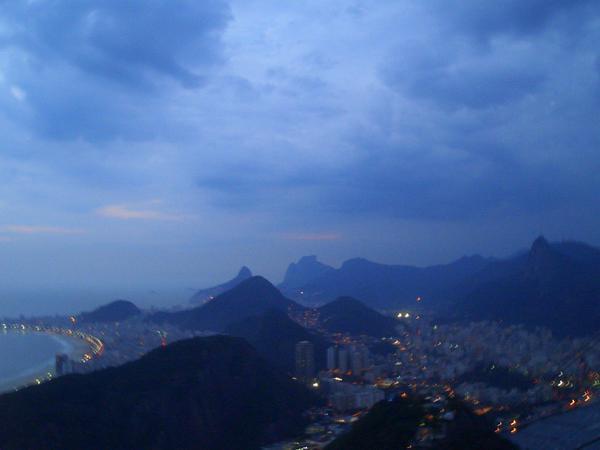 View over Rio from Sugar loaf mountain