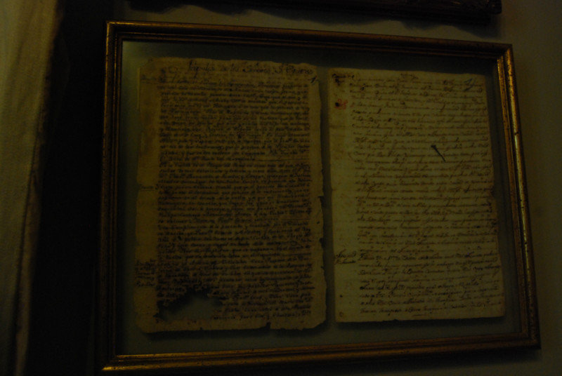 Family founding proclamation from mid-1700's