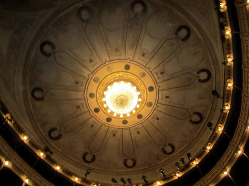 Interior theater ceiling