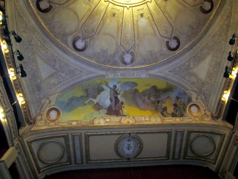 Main theater ceiling relief