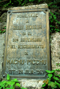 50th Anniverary of the Machu Picchu find by Hiram Bingham