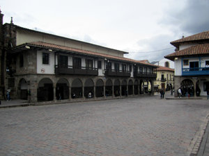 Central city buildings in Cuzco