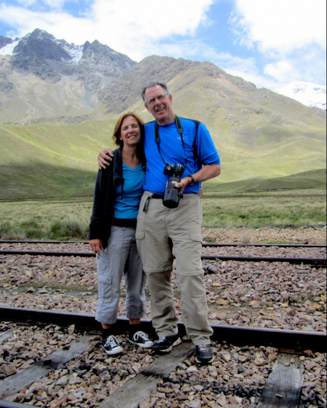 Carol and Steve -- Top of the Andes!