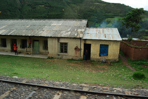 Rail workers housing along the tracks