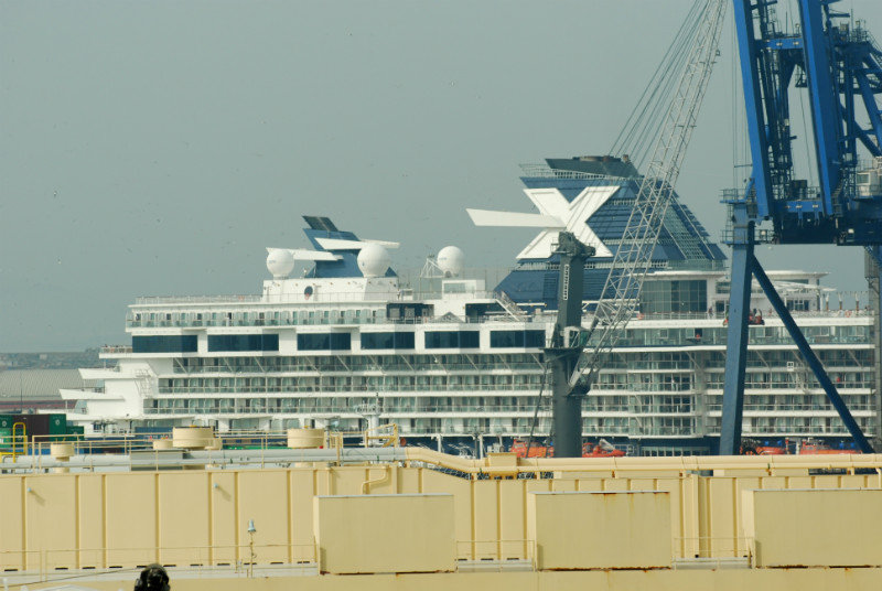 Celebrity Cruise Ship is also in Port
