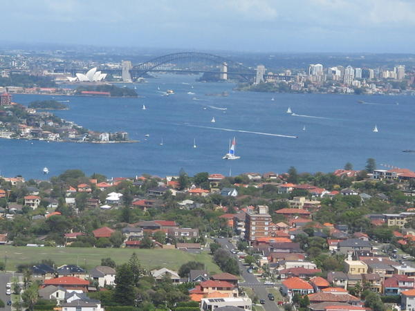 The harbour from the seaplane