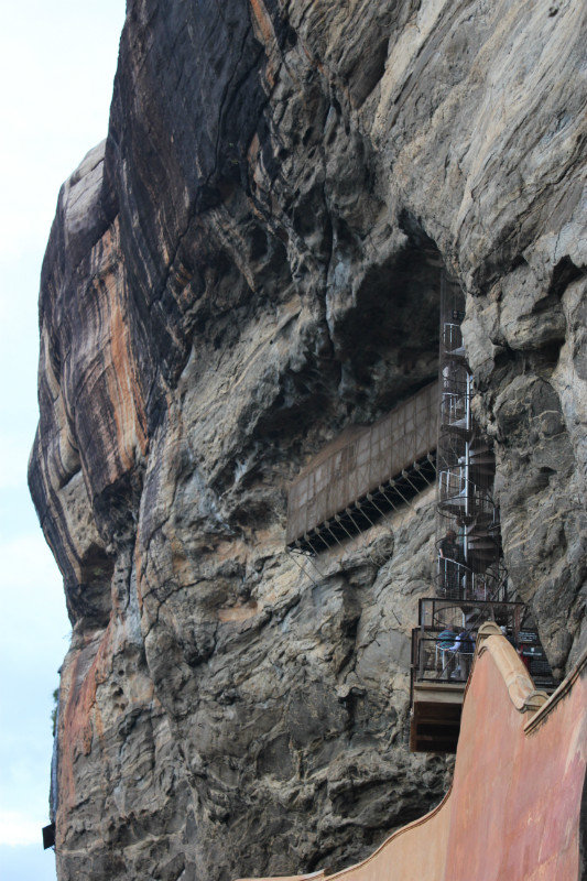 Climbing Sigiriya Rock