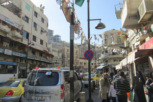 Busy streets of Amman.