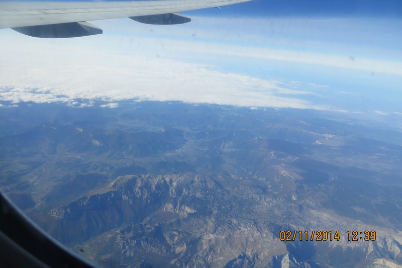 The French Pyrenees from the sky