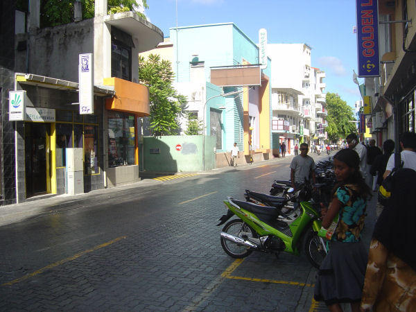 Commercial area on Male'