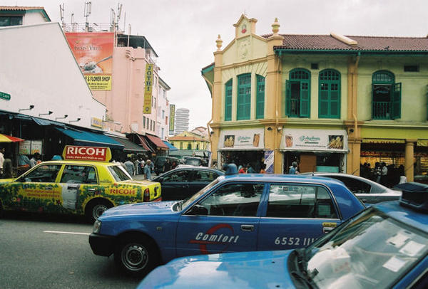 Busy traffic at Little India