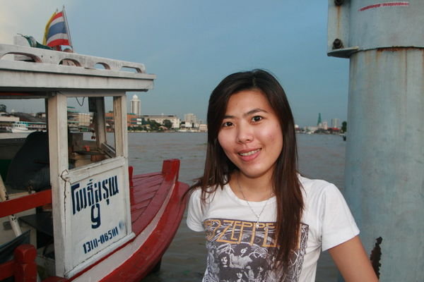 At Wat Aroon pier