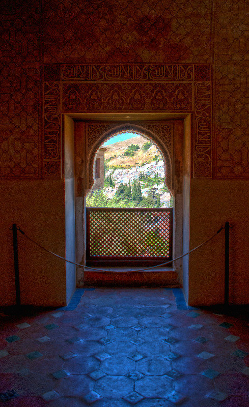 View Through a Nasrid Palace Window