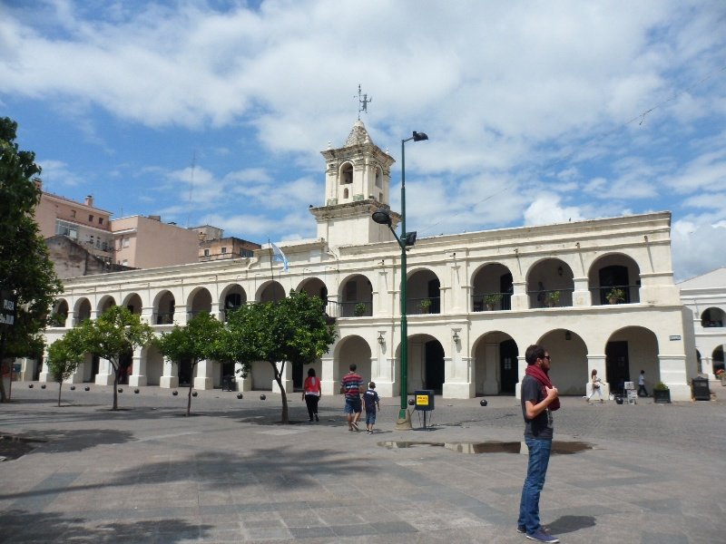 Colonial building in main plaza