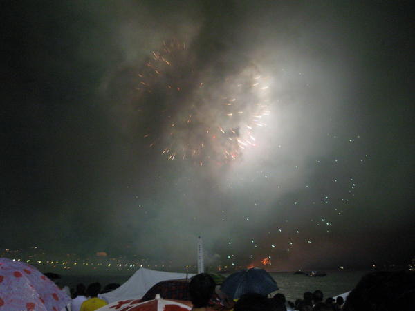 Ilotulitusta Copacabanalla