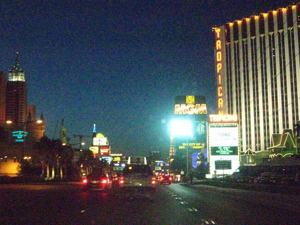 Las Vegas strip illalla