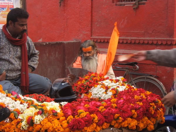 Flower Vendor on the ghats